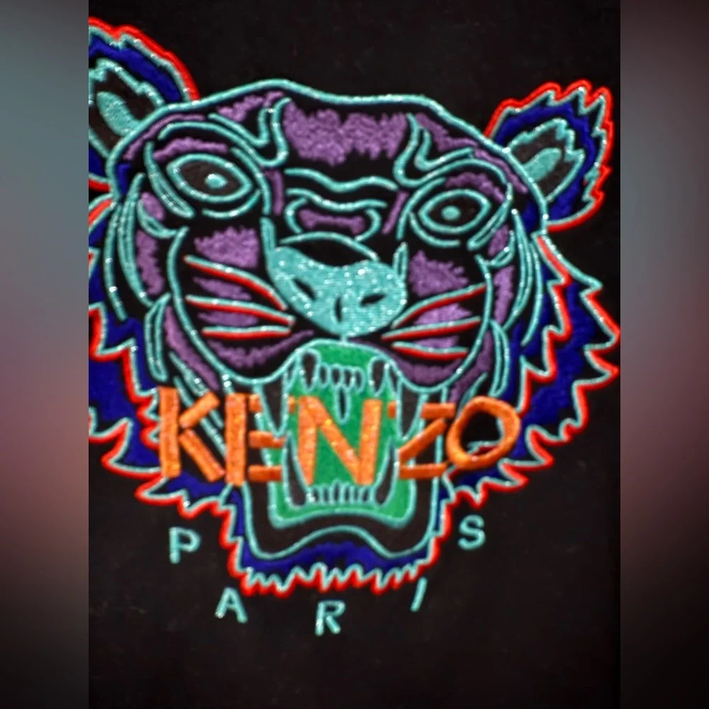 Kenzo Happy Tiger multi colored sweatshirt/crew neck size small - Picture 3 of 3